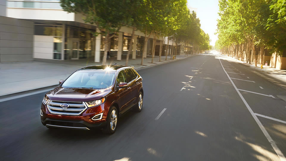 2016 Ford Edge Bronze Fire Titanium Front Exterior